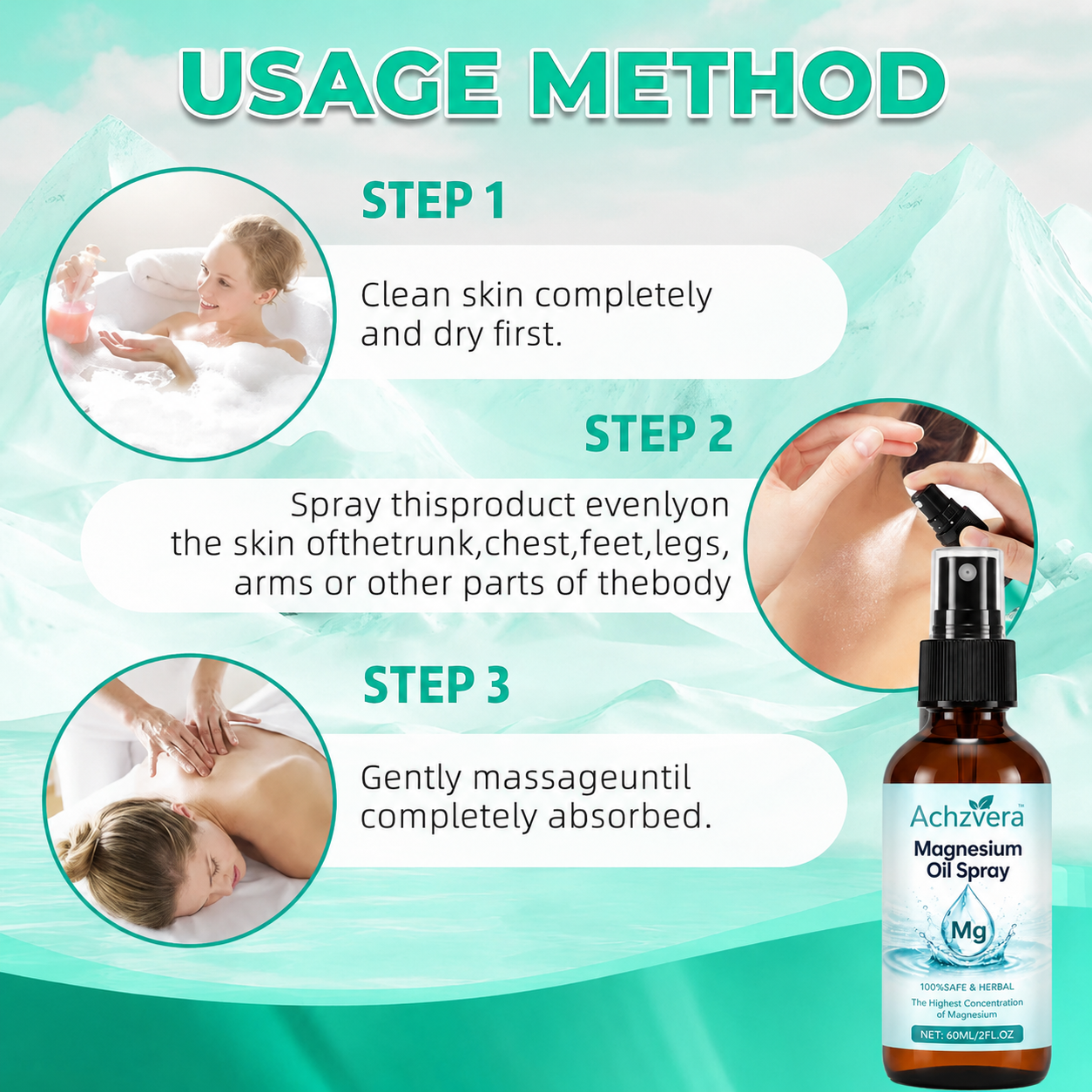 💤Achzvera™ Pure Magnesium Oil Spray