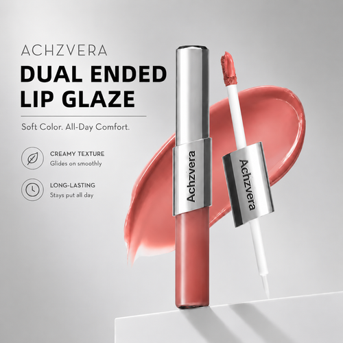 Perfect Twin Lip — Dual-Ended Liquid Lipstick with Velvet Matte Color and Glossy Shine