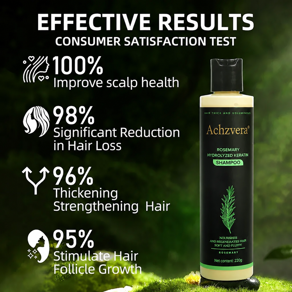 Achzvera® Rosemary Shampoo | Hair Growth & Anti-Dandruff Scalp Treatment