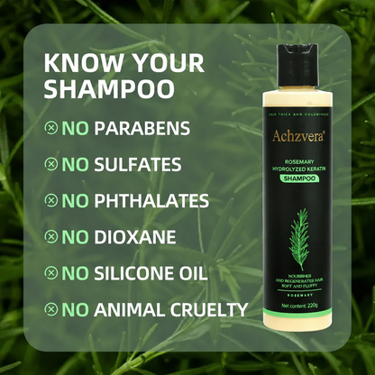 Achzvera® Rosemary Shampoo | Hair Growth & Anti-Dandruff Scalp Treatment