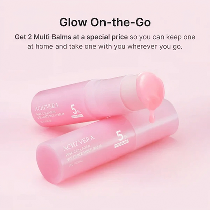 Last Day Buy 1 Get 1 Free Achzvera Pink Collagen Volume Multi Balm