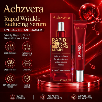 Results in 60 Seconds - Achzvera Rapid Wrinkle-Reducing Serum for Wrinkles, Bags & Dark Circles