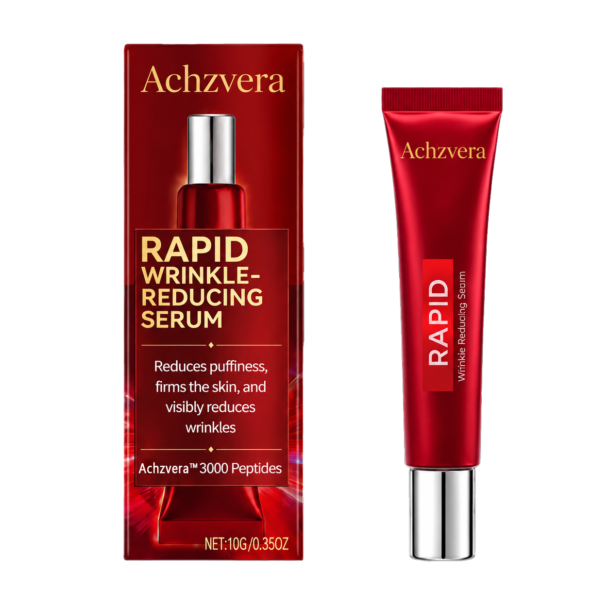 Results in 60 Seconds - Achzvera Rapid Wrinkle-Reducing Serum for Wrinkles, Bags & Dark Circles