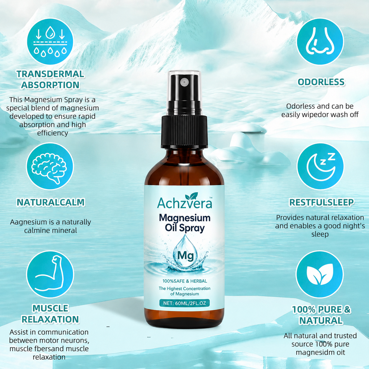 💤Achzvera™ Pure Magnesium Oil Spray