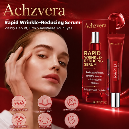Results in 60 Seconds - Achzvera Rapid Wrinkle-Reducing Serum for Wrinkles, Bags & Dark Circles